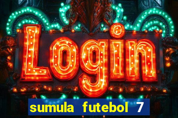 sumula futebol 7 society excel